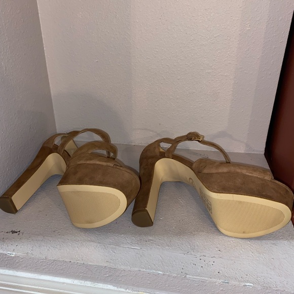 Michael Kors Harlen Platform Suede Heels - Picture 7 of 11